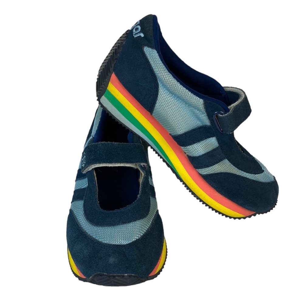 Rare Sugar Blue Suede Retro Mary Jane Sneaker